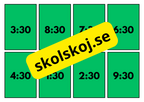 Vad är klockan - A5 storlek - Flashkort