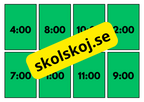 Vad är klockan - A5 storlek - Flashkort