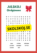 Julskoj - Arbetsbok