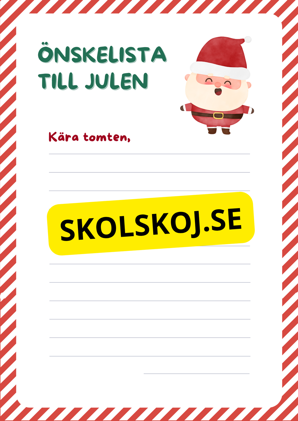 Julskoj - Arbetsbok