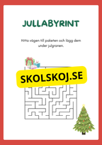Julskoj - Arbetsbok