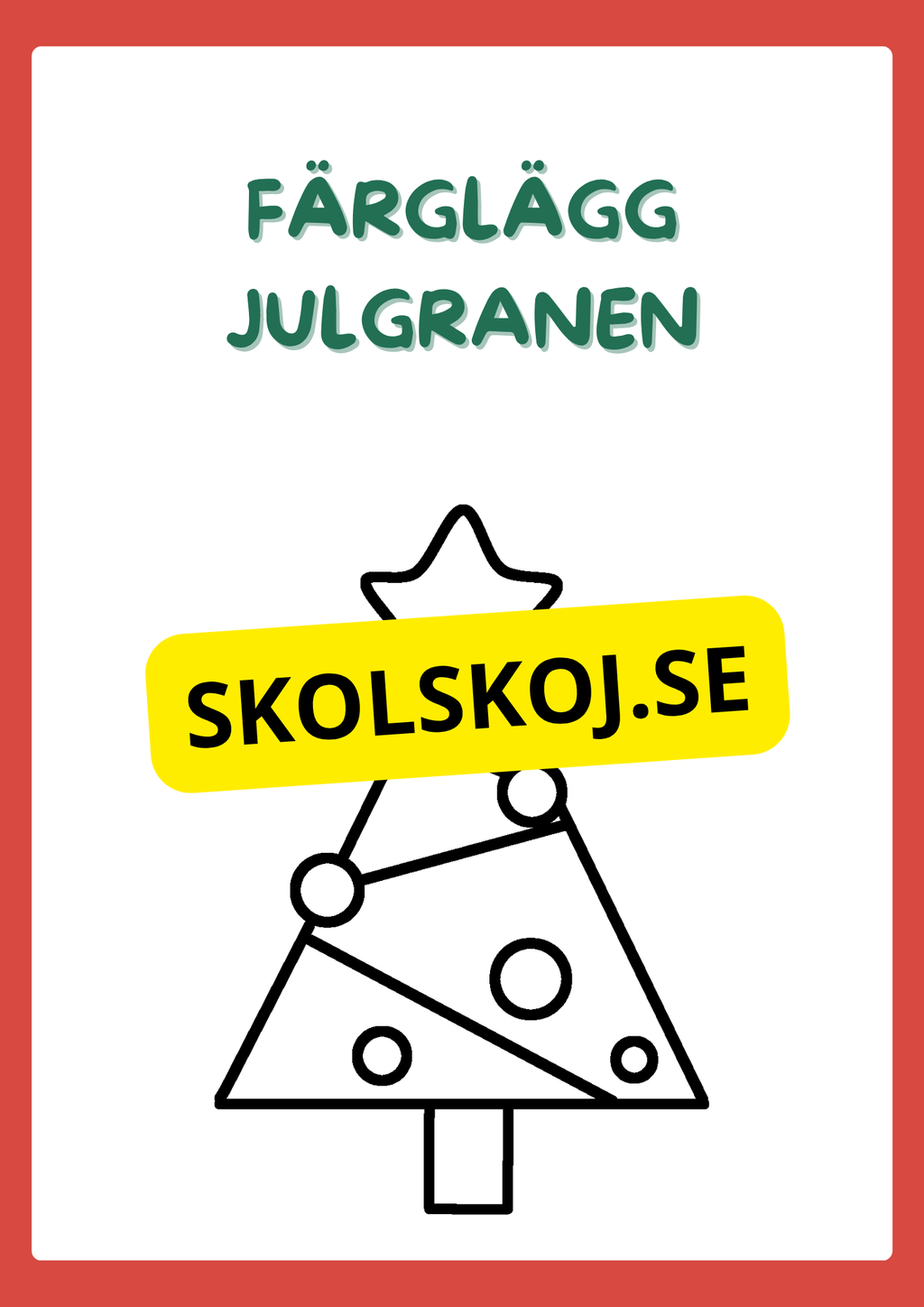 Julskoj - Arbetsbok
