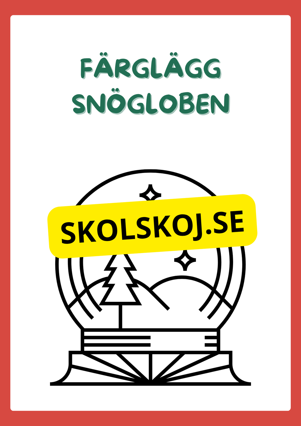 Julskoj - Arbetsbok