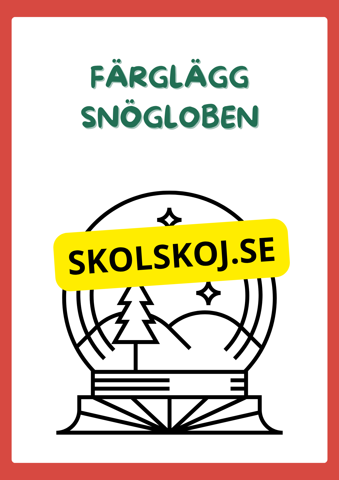 Julskoj - Arbetsbok