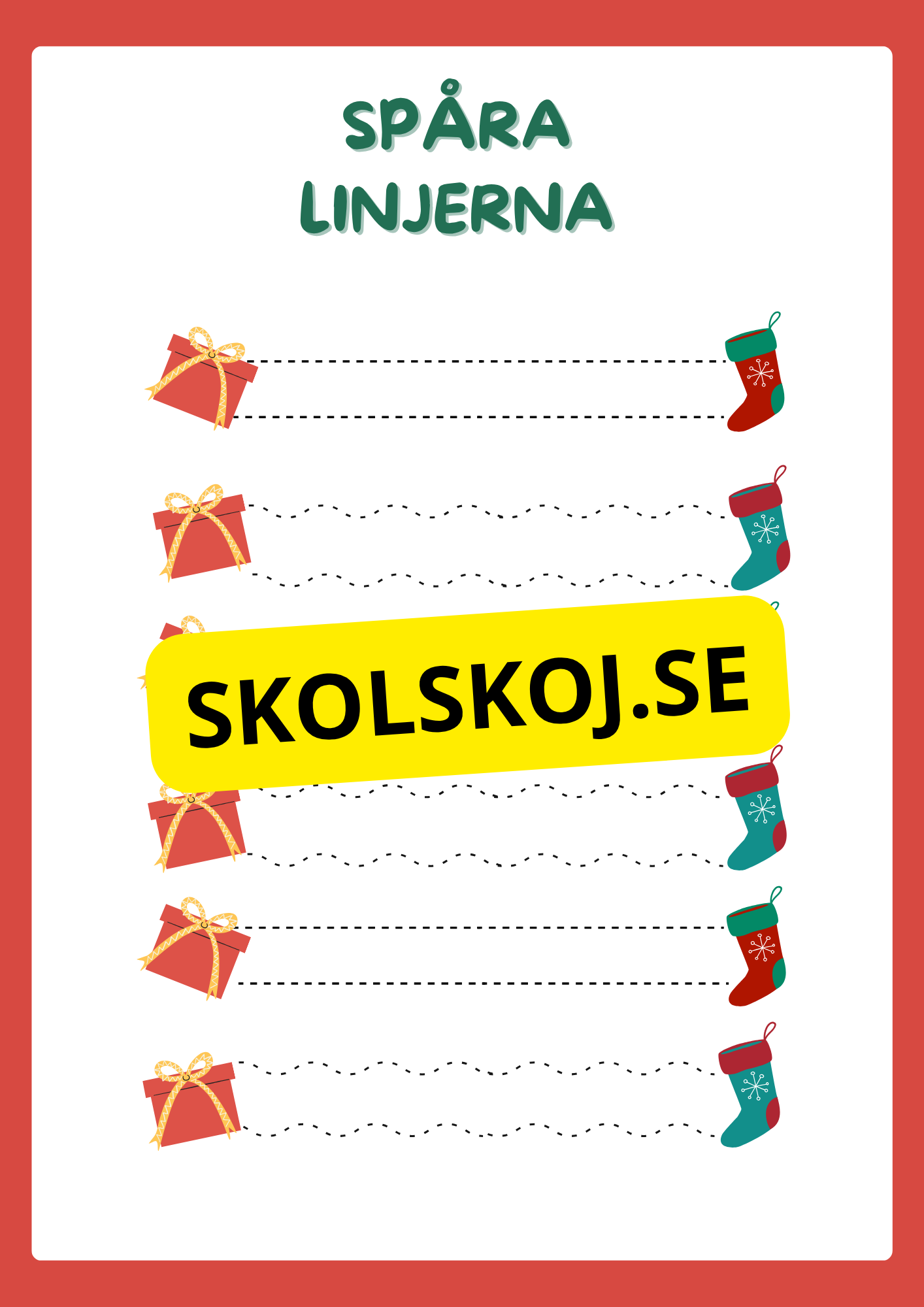Julskoj - Arbetsbok