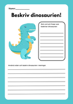 Beskriv dinosaurien - Häfte