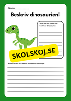 Beskriv dinosaurien - Häfte