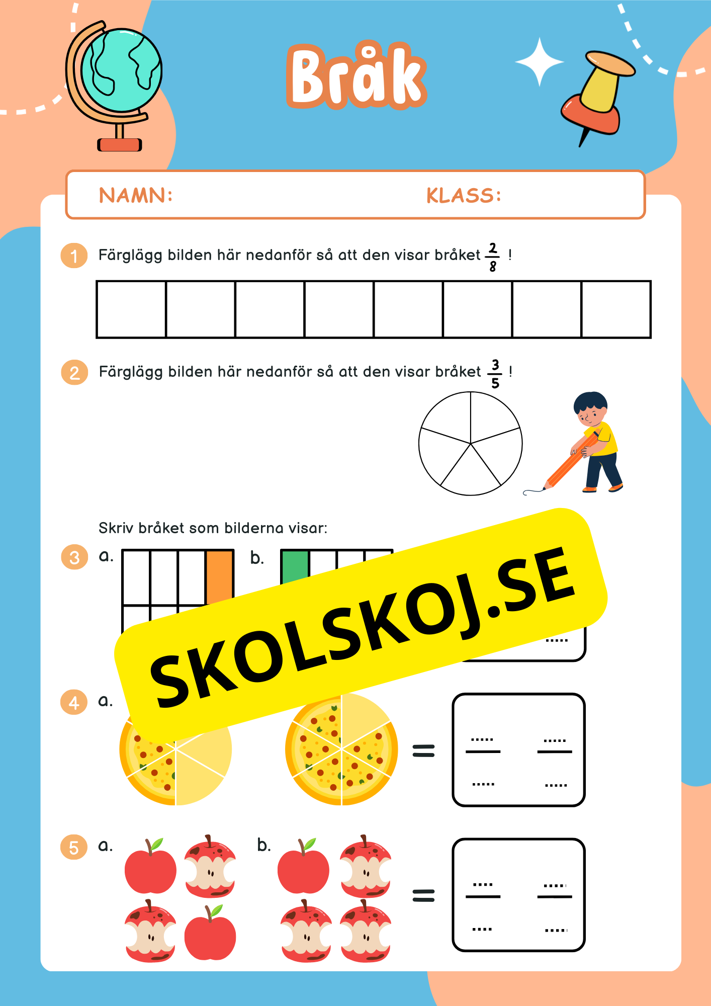 Bråk - Häfte - Årskurs 4 - 5