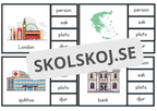 Introduktion till substantiv - klädnypskort