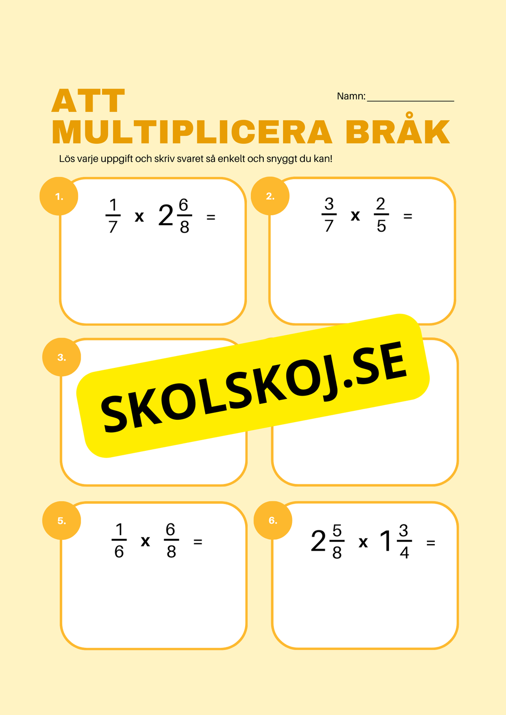 Bråkleken - Häfte - Årskurs 6 - 7