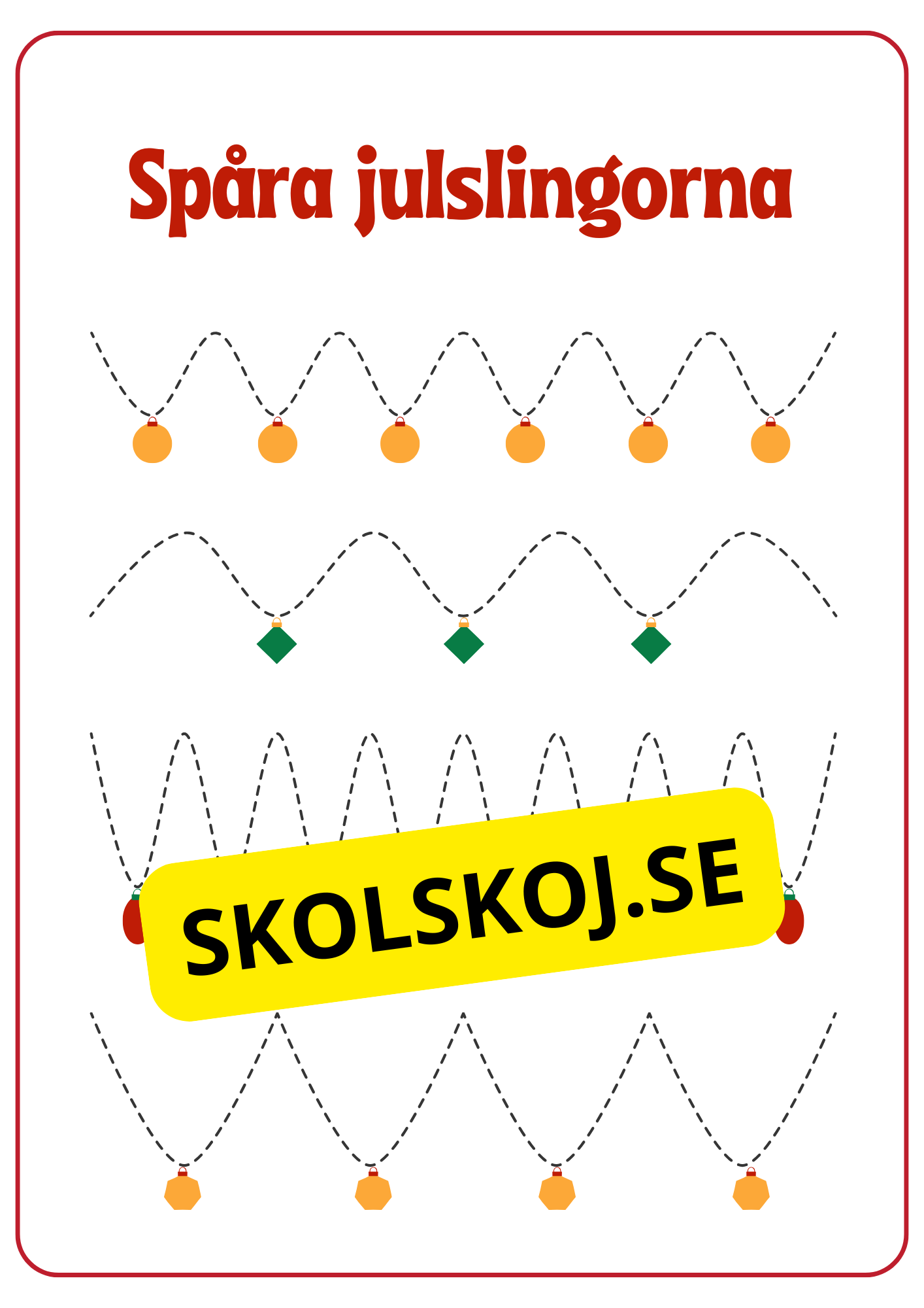 Dags att pynta - Aktivitetsbok