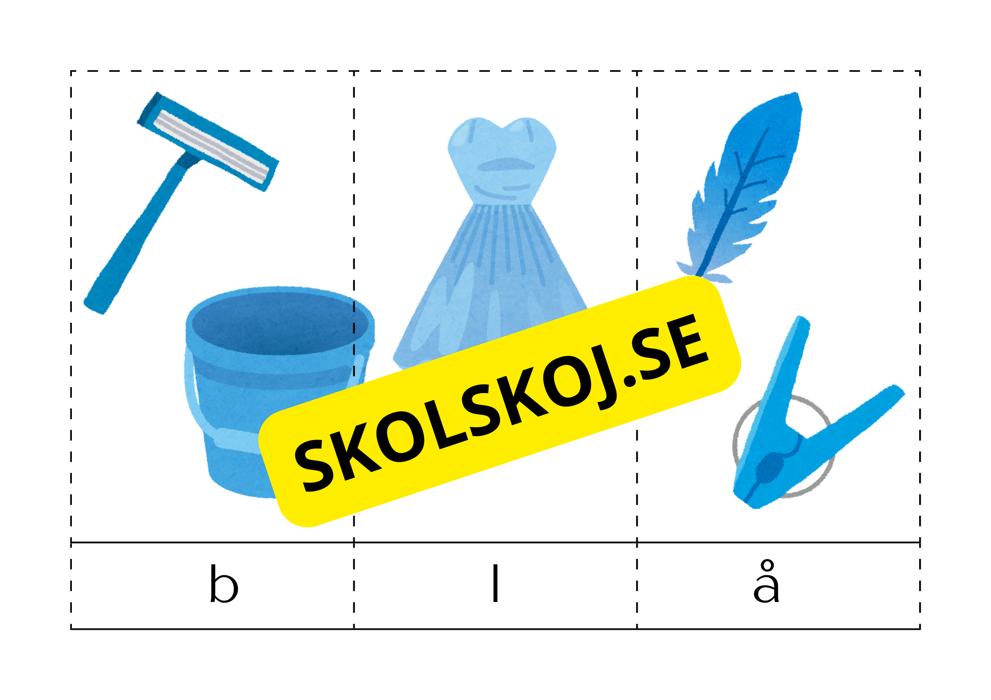 Ordpussel med färger