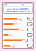 Jag lär mig mäta i centimeter
