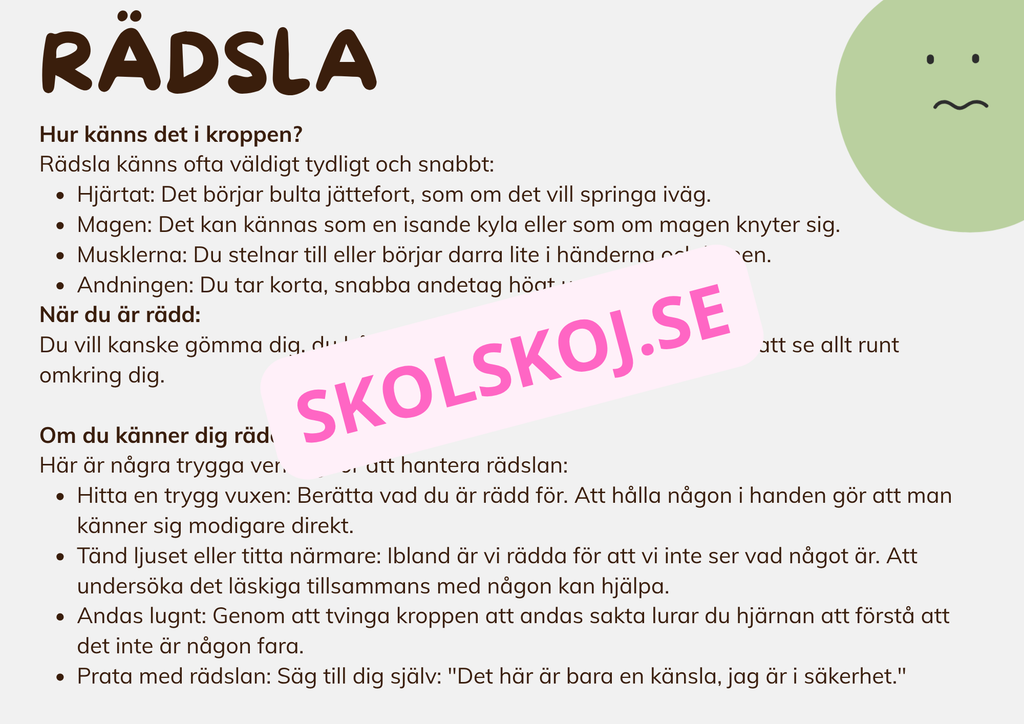 Känslor - Hur känner jag mig idag - Presentation