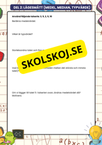 Statistik och diagram - Extra uppgifter
