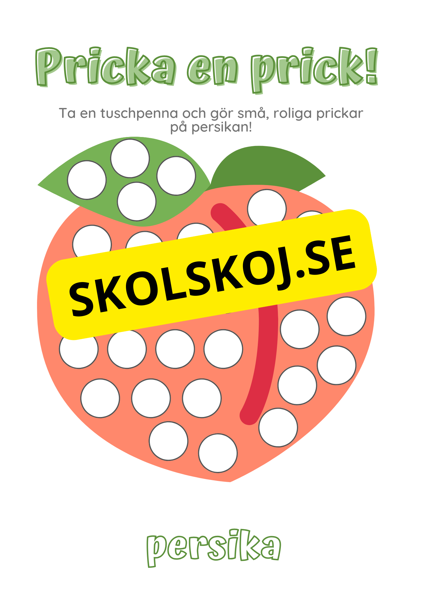 Pricka en prick - Frukter