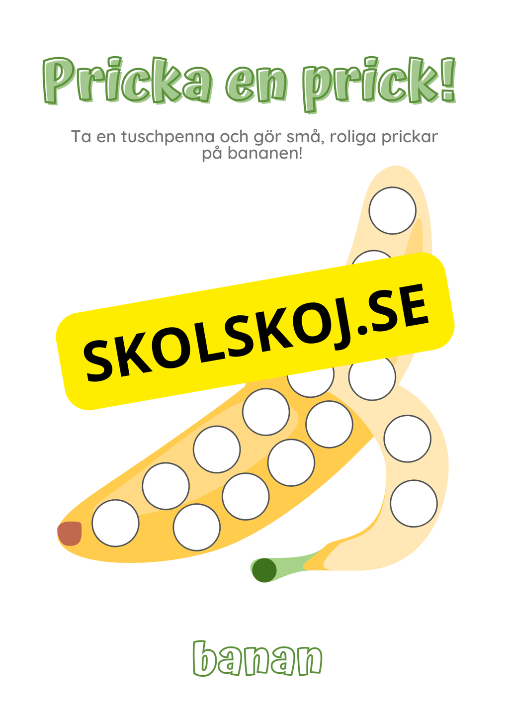 Pricka en prick - Frukter