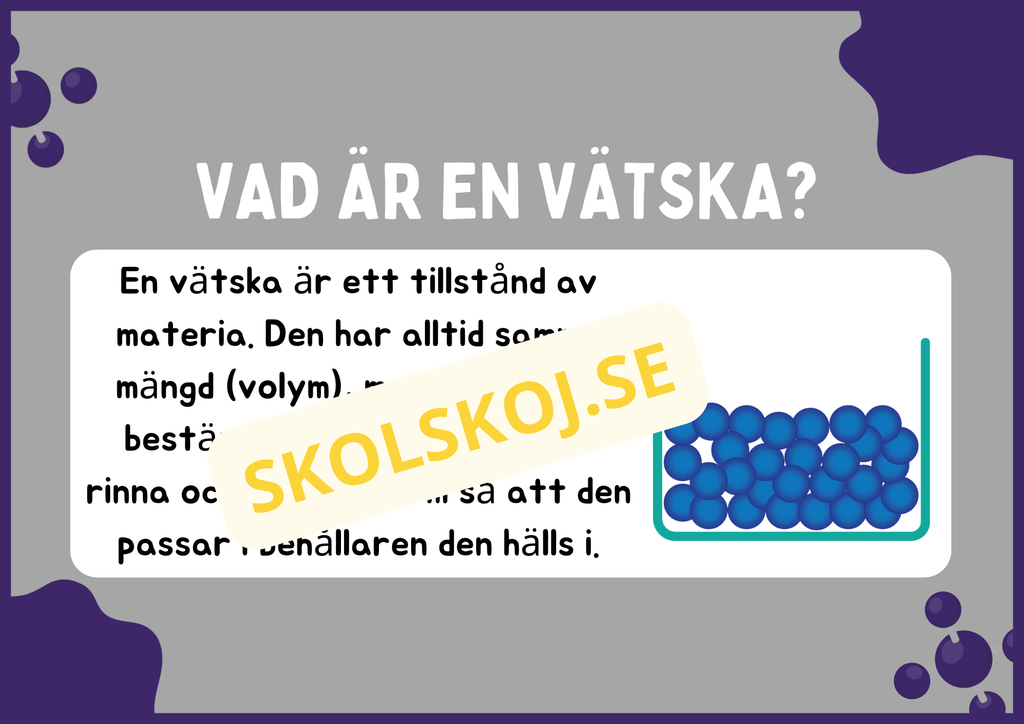 Roliga fakta om vätskor