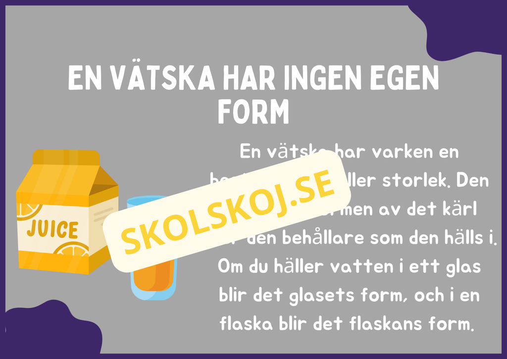 Roliga fakta om vätskor