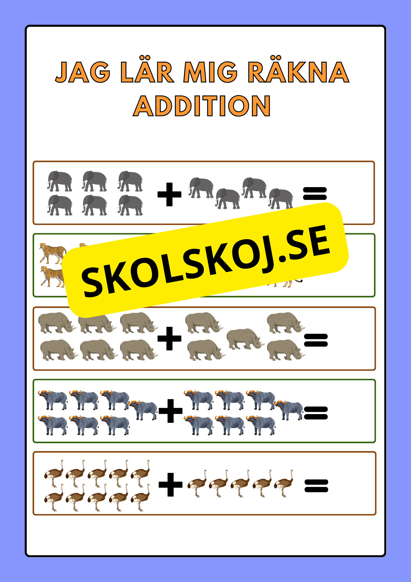 Jag lär mig räkna - Addition
