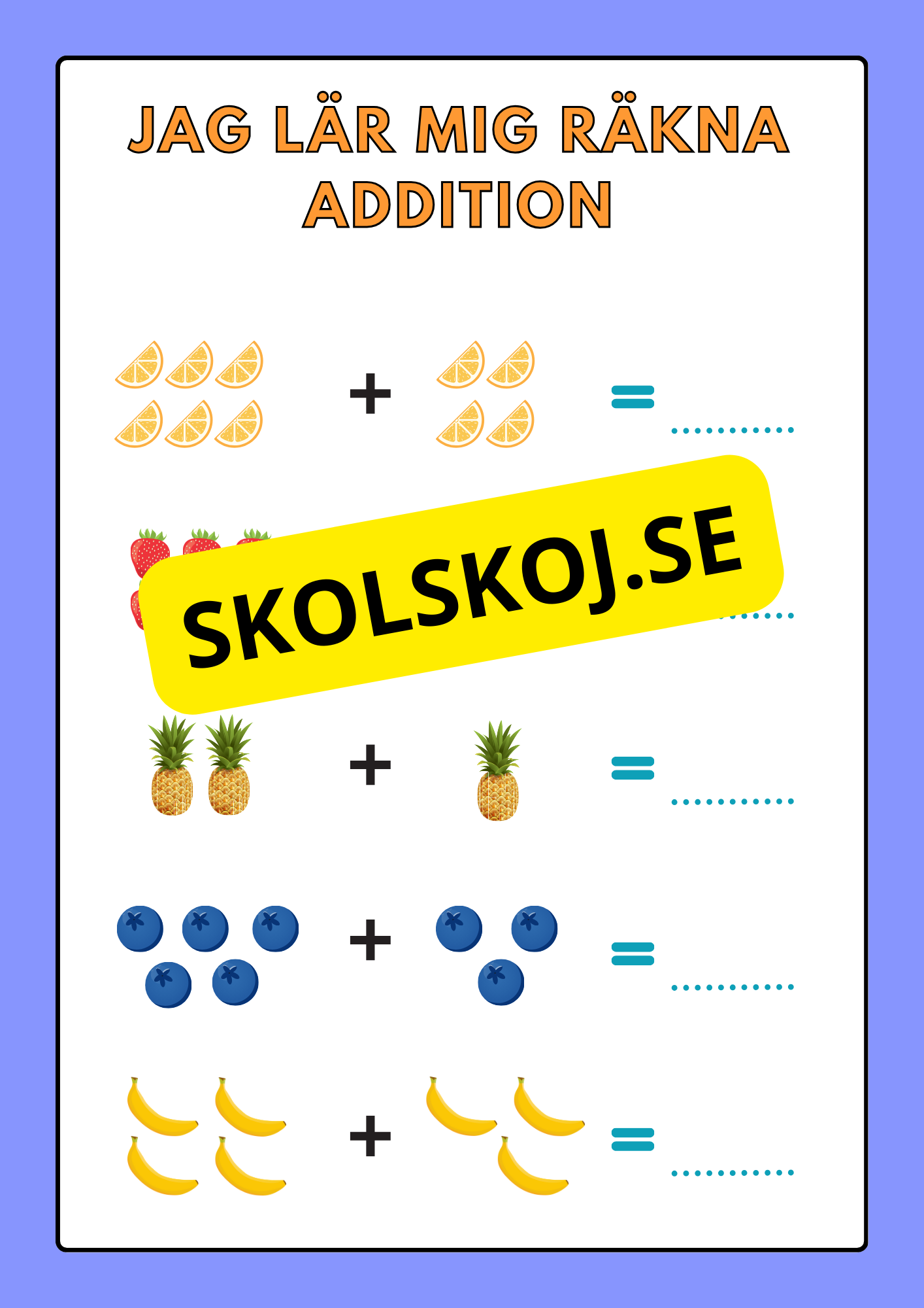 Jag lär mig räkna - Addition