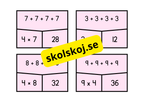 Multiplikations och additions pussel