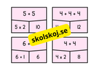 Multiplikations och additions pussel