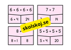 Multiplikations och additions pussel