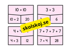 Multiplikations och additions pussel