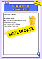 Vi tränar inför NP i matematik - Åk 5–anpassad