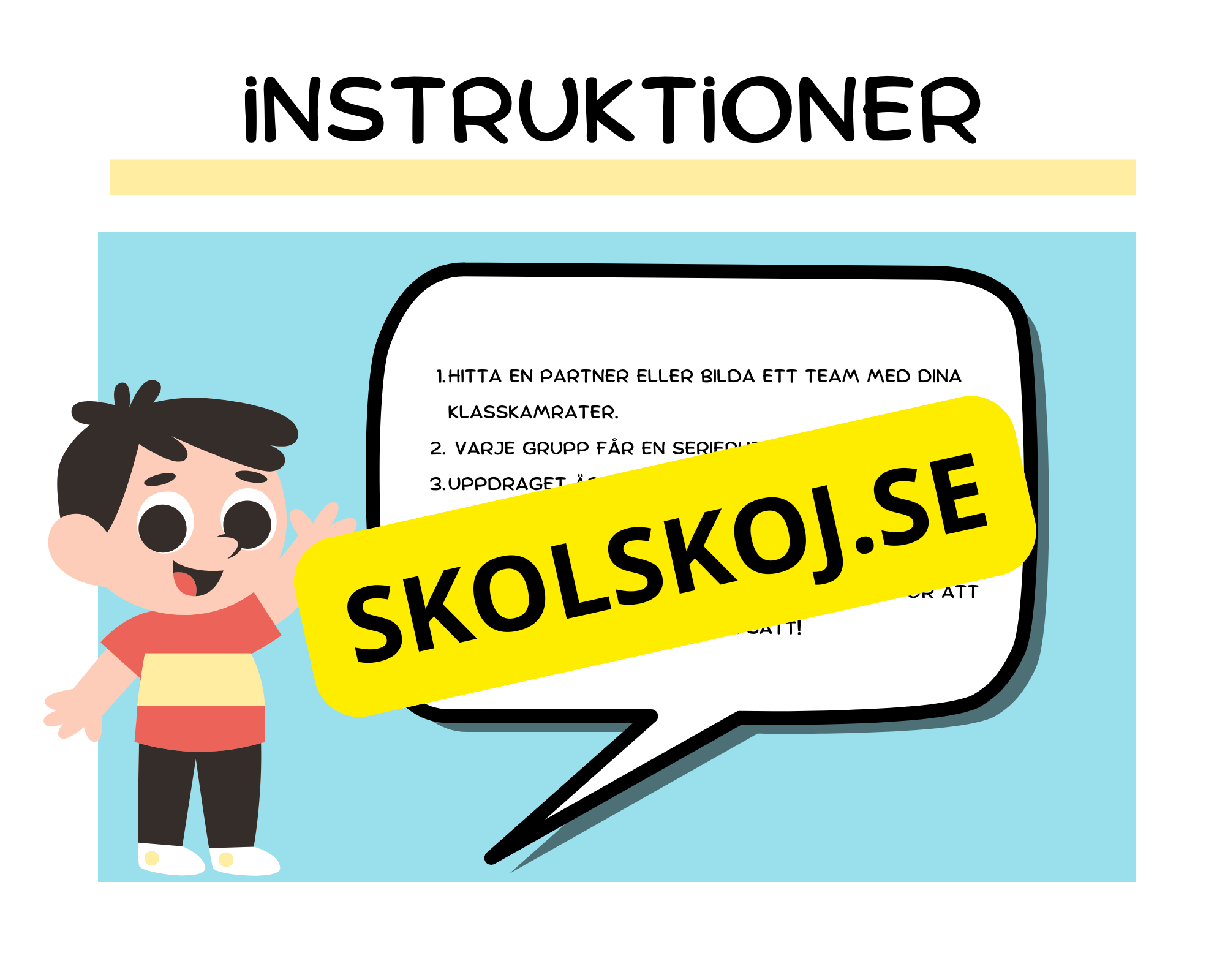 Samarbetsaktivitet: Skapa en serie - Känslor i fokus