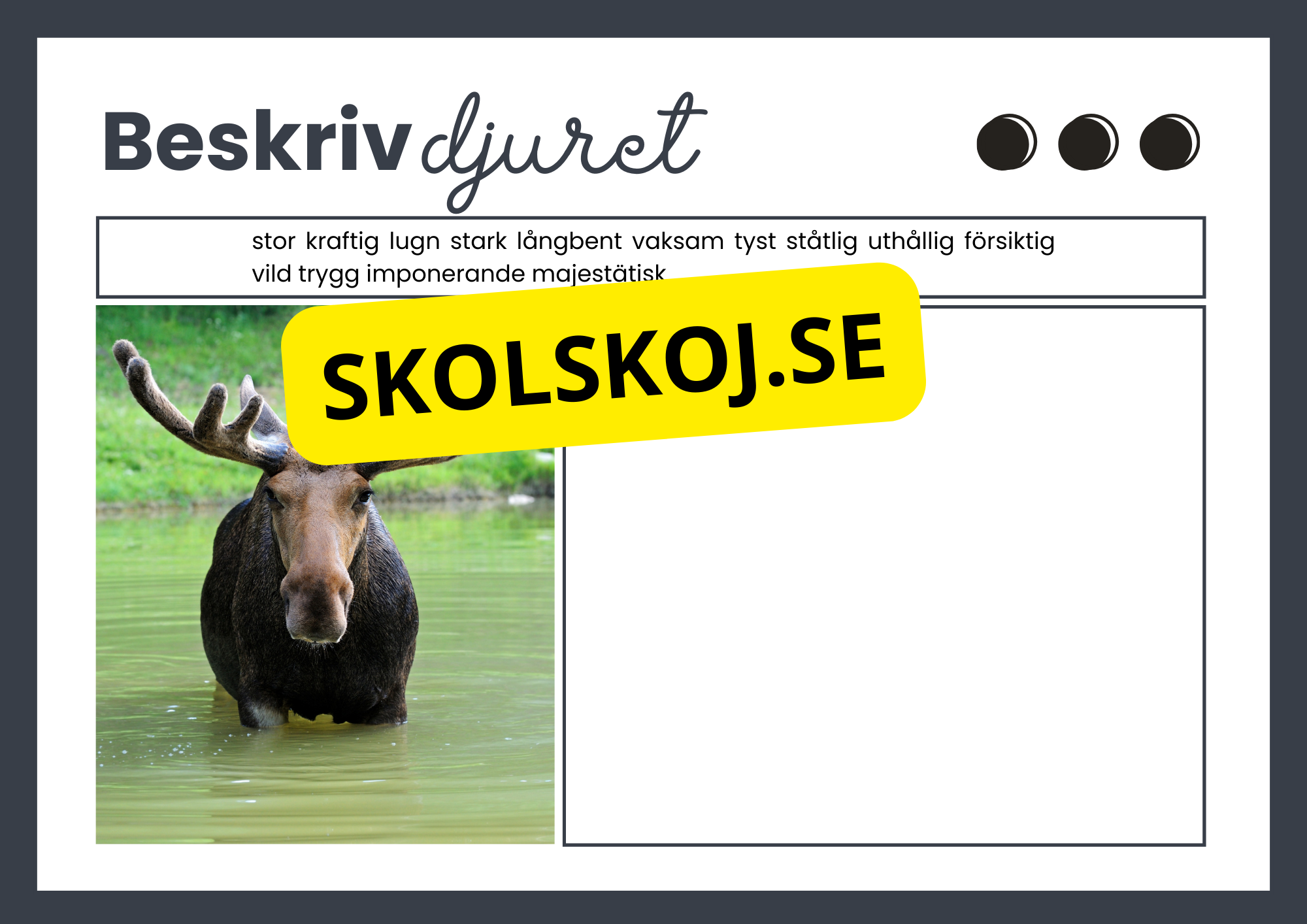 Beskriv djuret - Häfte