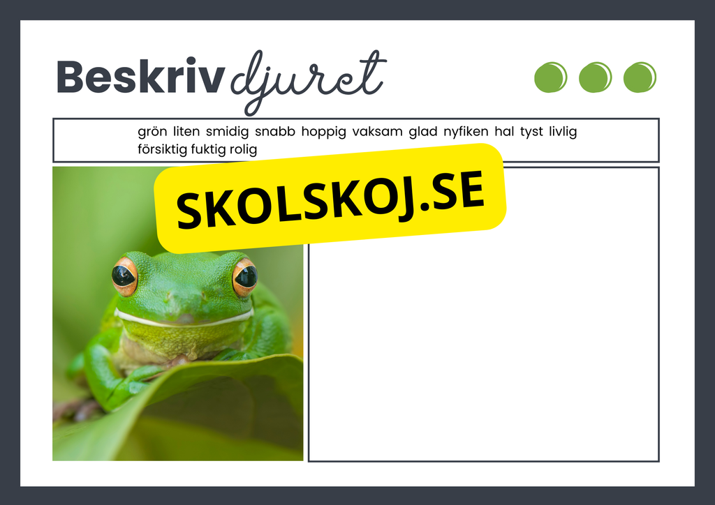Beskriv djuret - Häfte