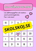 Alla hjärtans dag-bingo