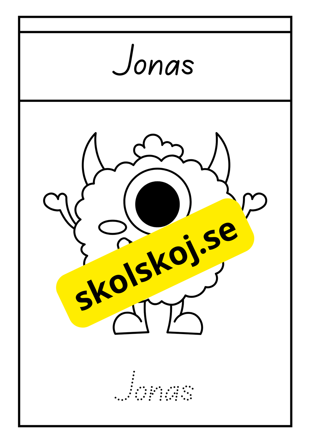 Söta monster - Målarbok