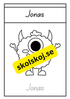 Söta monster - Målarbok