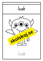 Söta monster - Målarbok