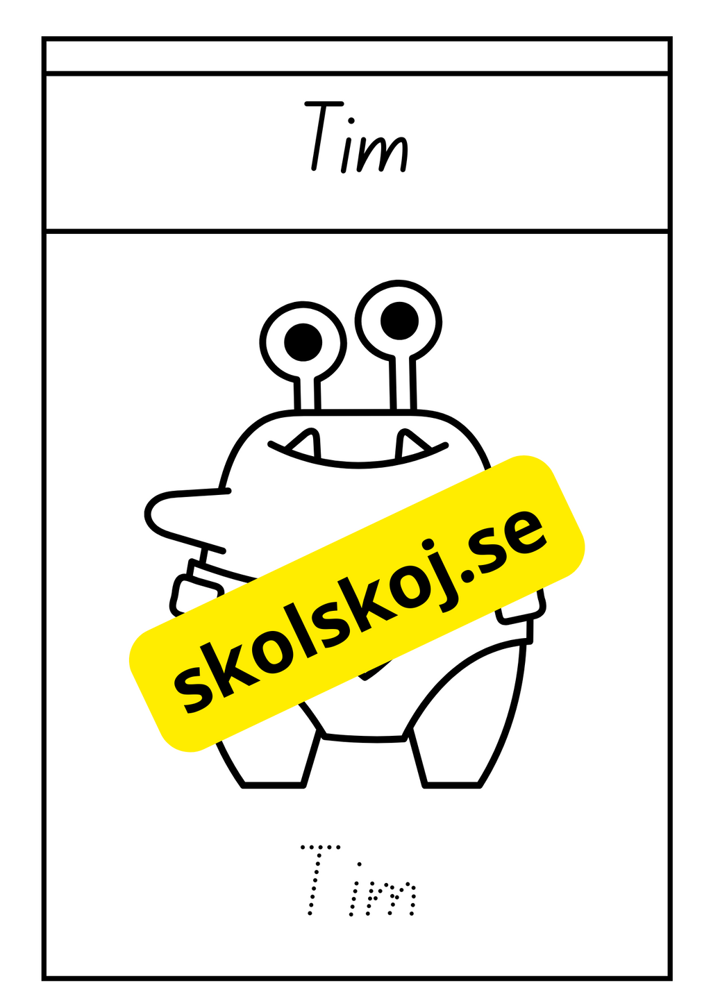 Söta monster - Målarbok