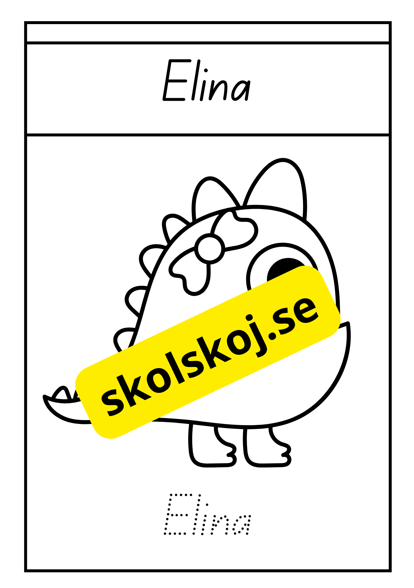Söta monster - Målarbok