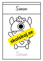 Söta monster - Målarbok