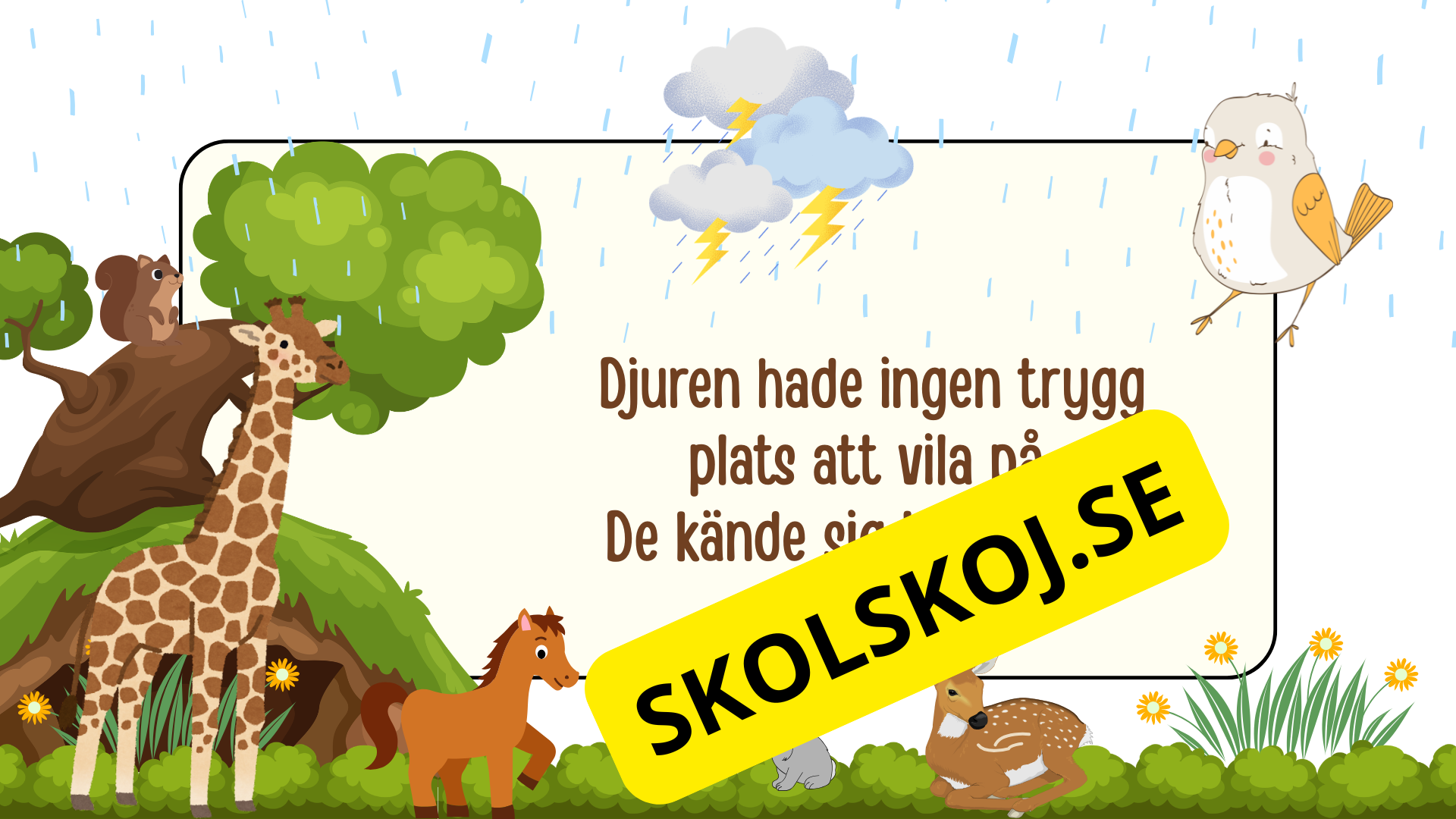 Den modiga lilla fågeln - Förskola - Årskurs 1