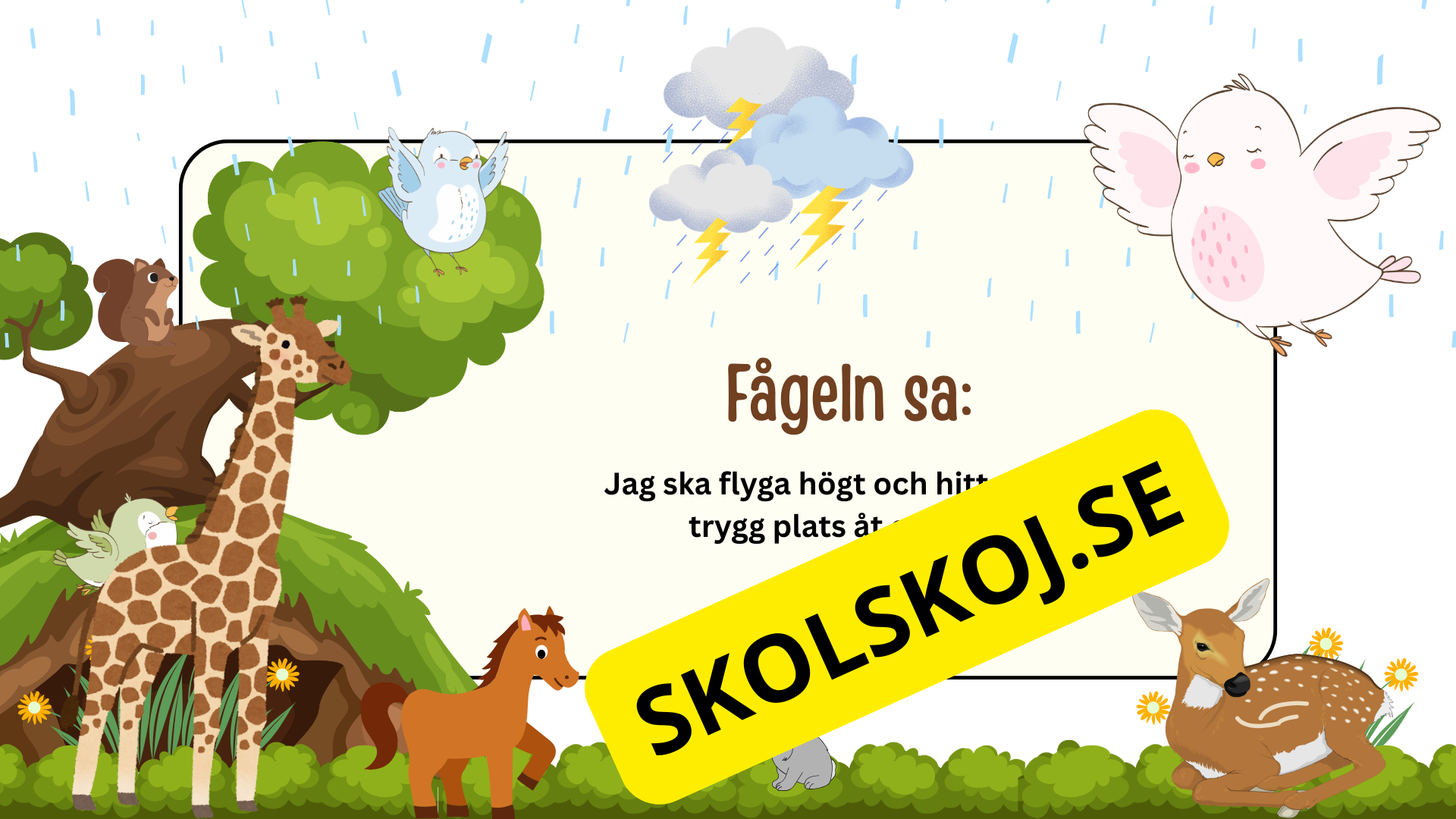 Den modiga lilla fågeln - Förskola - Årskurs 1