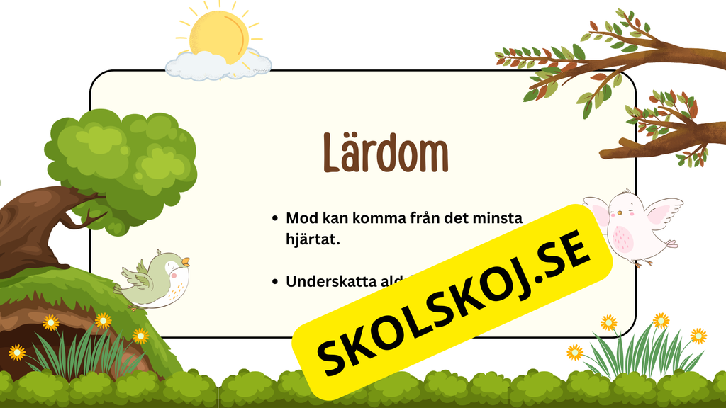 Den modiga lilla fågeln - Förskola - Årskurs 1