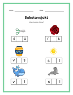 Bokstavsjakt - Vilken bokstsav fattas