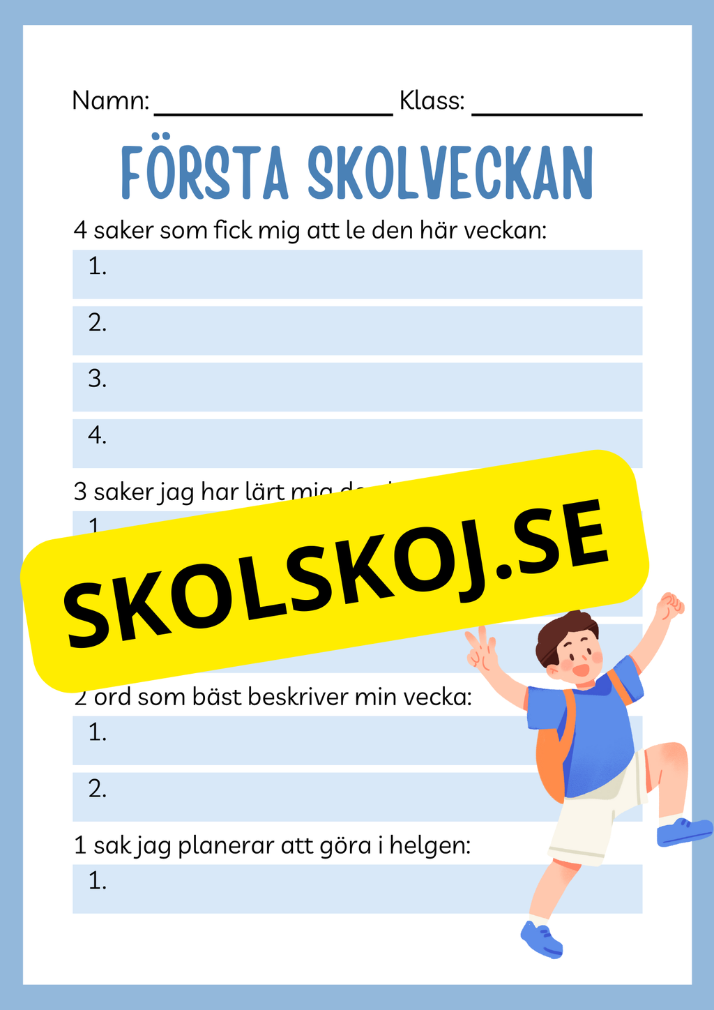 Första skolveckan