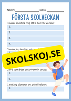 Första skolveckan
