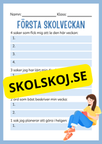Första skolveckan