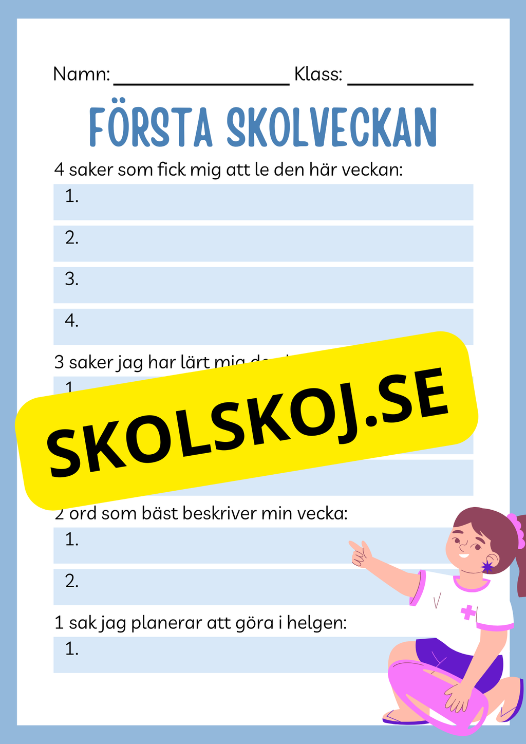 Första skolveckan
