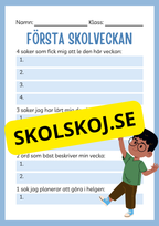 Första skolveckan