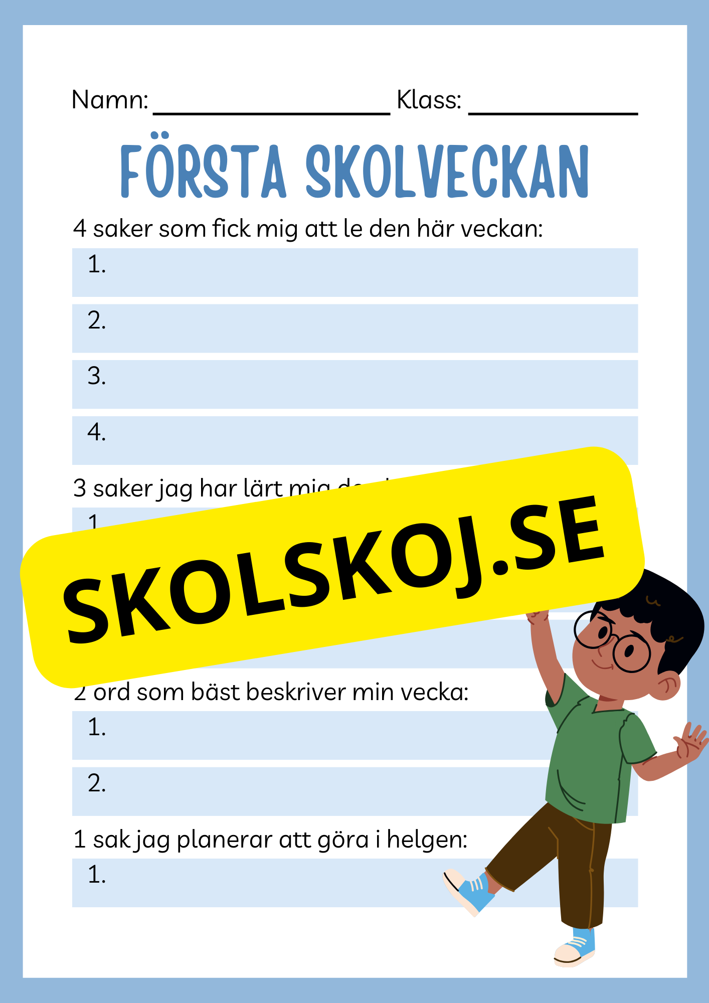 Första skolveckan